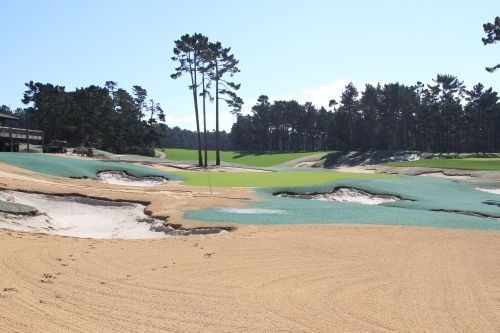18th hole sandcapped during 2014 renovation