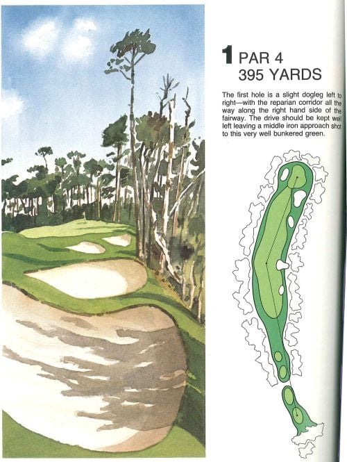 1st hole