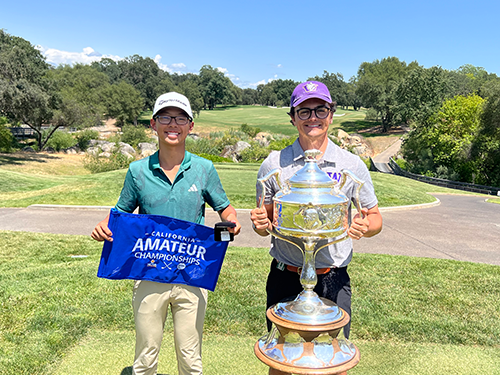 Jacob Goode after winning the 2025 California Amateur at Granite Bay Golf Club.
