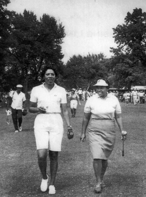 Althea Gibson and Ann Gregory, courtesy USGA