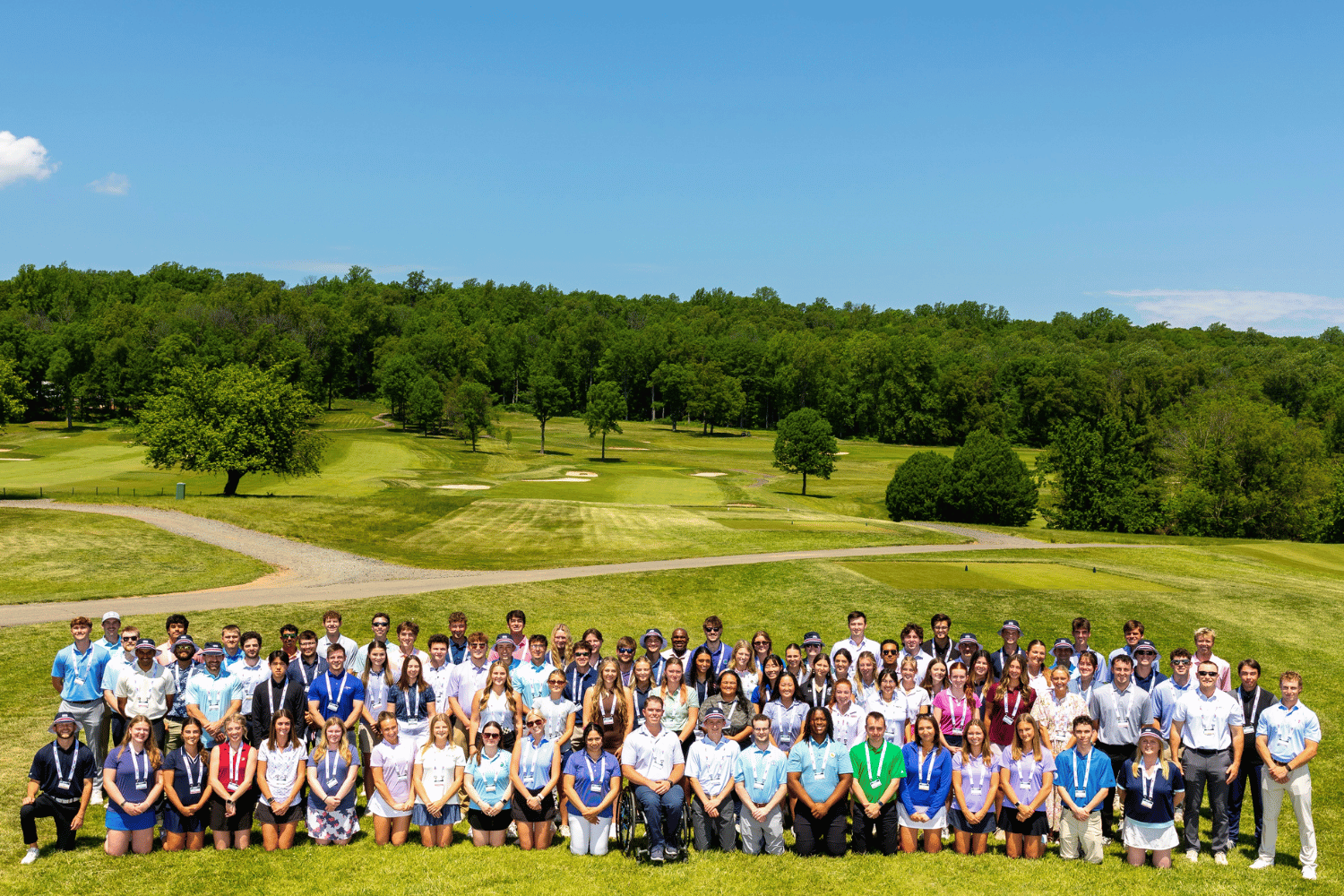 P.J. Boatwright interns from Allied Golf Associations gather for a group photo during the 2026 USGA Boatwright Intern Summit.