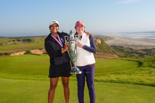 Pine with 2025 U.S. Womens Amateur champ Megha Ganne
