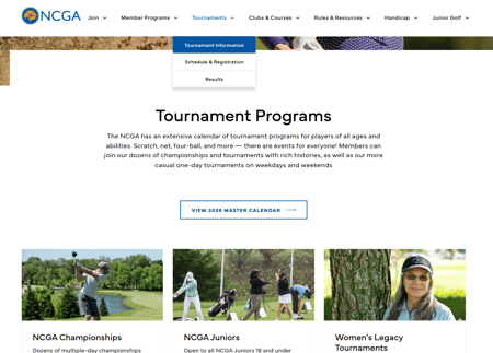 NCGA.org Tournament Information Page