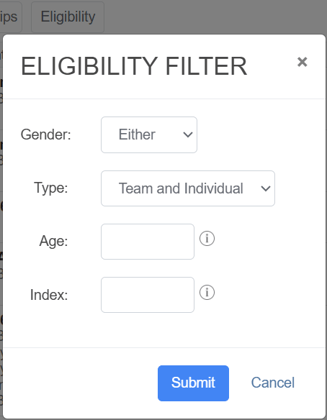 NCGA Master Calendar Eligibility Filter