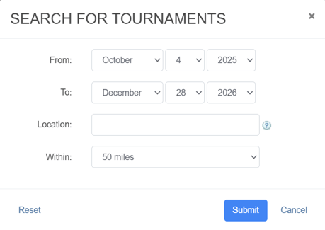 Advanced Search Filter
