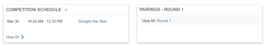 Competition and Pairings Cards