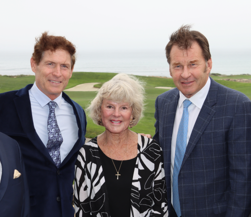 Steve Young, Lou Langley and Nick Faldo at The Langley