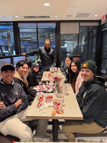 Victory eats at Chick-fil-A